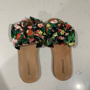 Jeffrey Campbell - floral slides